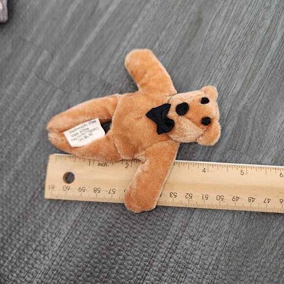 Acme International Magnetic Paws Velvet Teddy Bear Plush Mini Animal Bean Bag - Picture 5 of 6